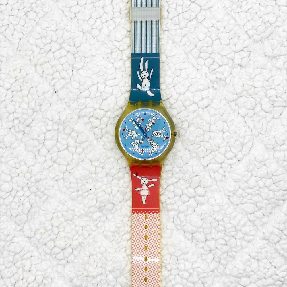 Limited edition “bunny sutra” watch from Swatch